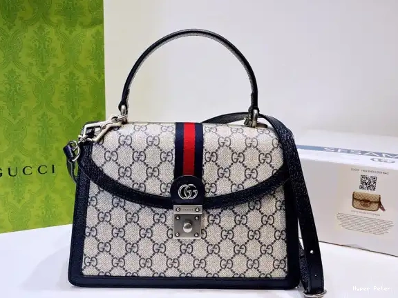 Hyper Peter handle bag with top small Web Ophidia GUCCI 0526